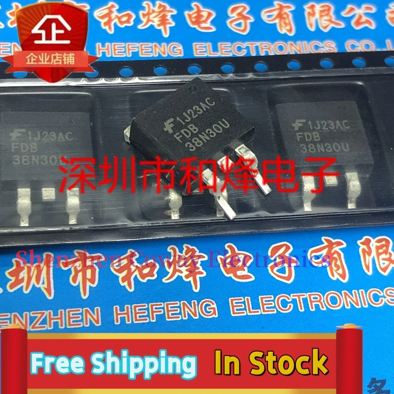 10PCS-30PCS  FDB38N30U  TO-263 300V 38A    In Stock Fast Shipping