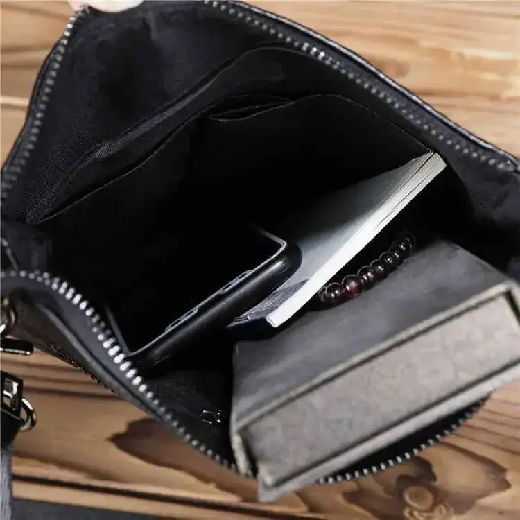 2025 New Solid Men's Handbags Cow Genuine Male Shoulder Real Natural Leather Crossbody Bag Messenger Bags - Image 6