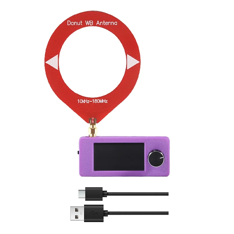 B04C-SI4732 1,9 inch IPS-scherm Mini-zakradio AM / FM / AM-scherm LSB USB-ingang 180Mhz Antenne SW MW / VHF-ontvanger