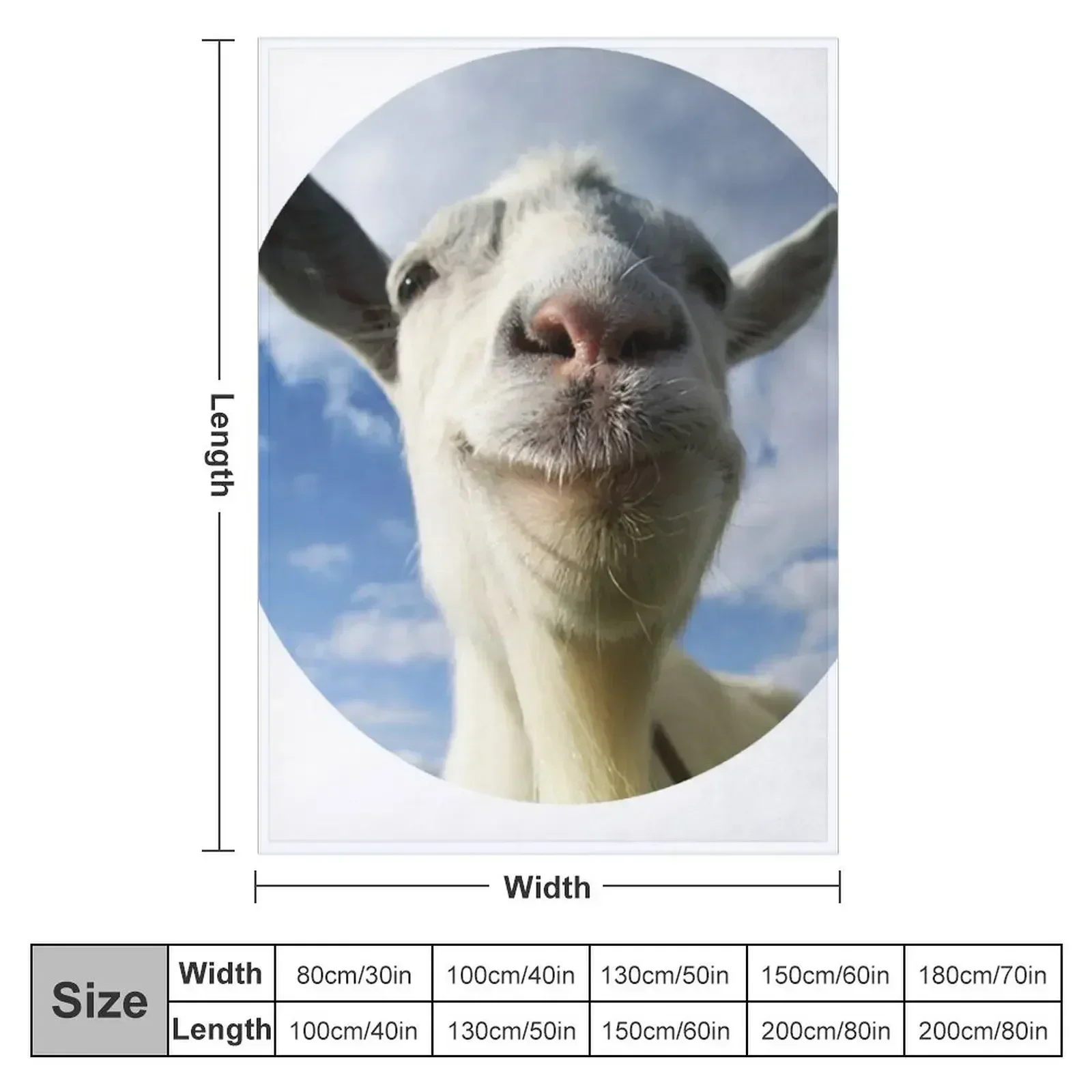 Goat Simulator Throw Blanket Thin Sofas Flannel Fabric Blankets