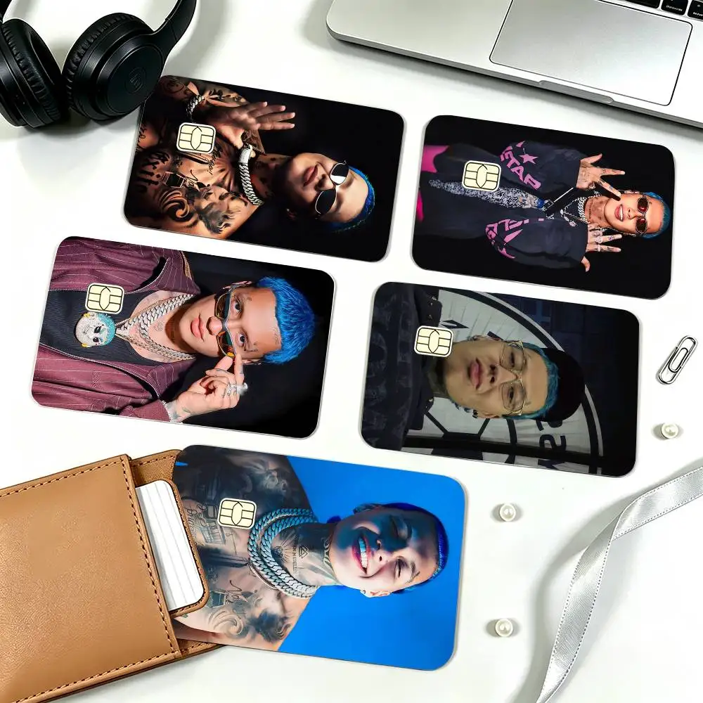 Blessd-d Cantante-e Rapper-r  Credit Card HD Stickers Game Card Decal Small Chip Waterproof Sticker Gift