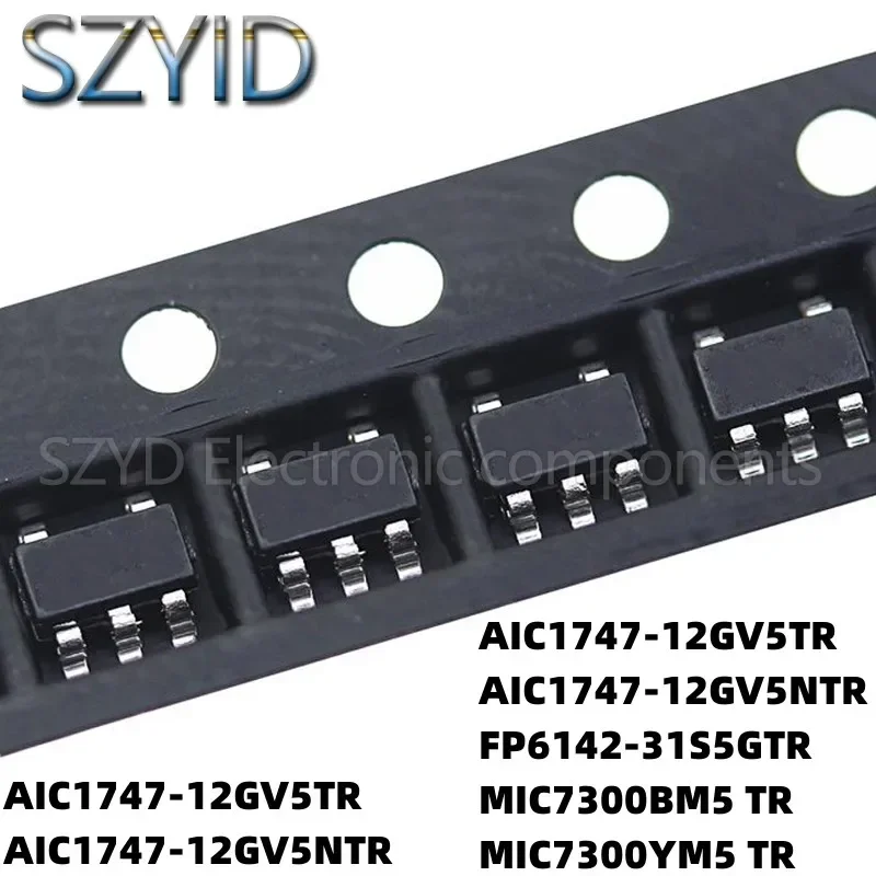 100PCS SOT23-5 AIC1747-12GV5TR AIC1747-12GV5NTR AIC1747-12GV5TR AIC1747-12GV5NTR FP6142-31S5GTR MIC7300BM5 TR MIC7300YM5 TR