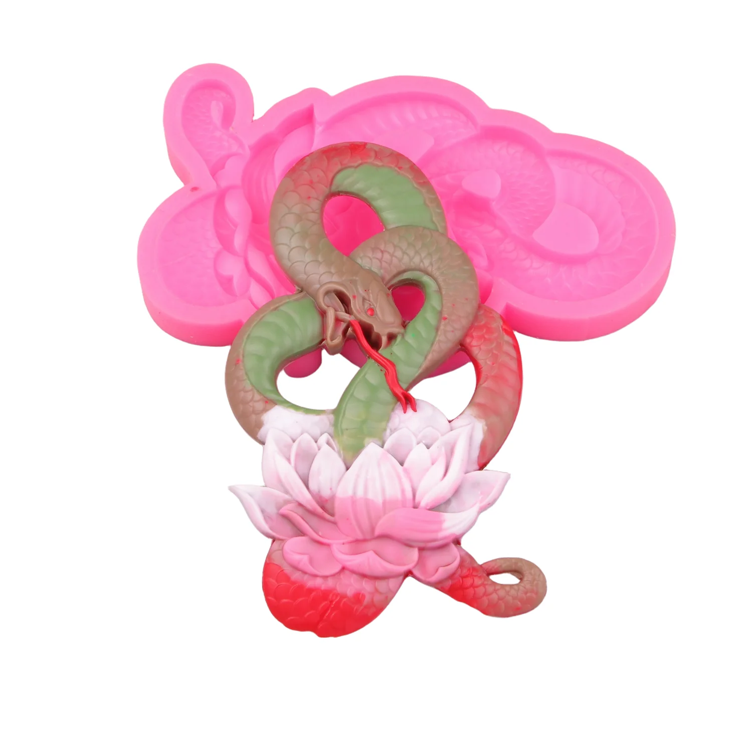 

Silicone Snake Mold Epoxy Resin Jewelry Making Molds DIY Charms Pendant Dragon Mould Creative Jewelry Craft