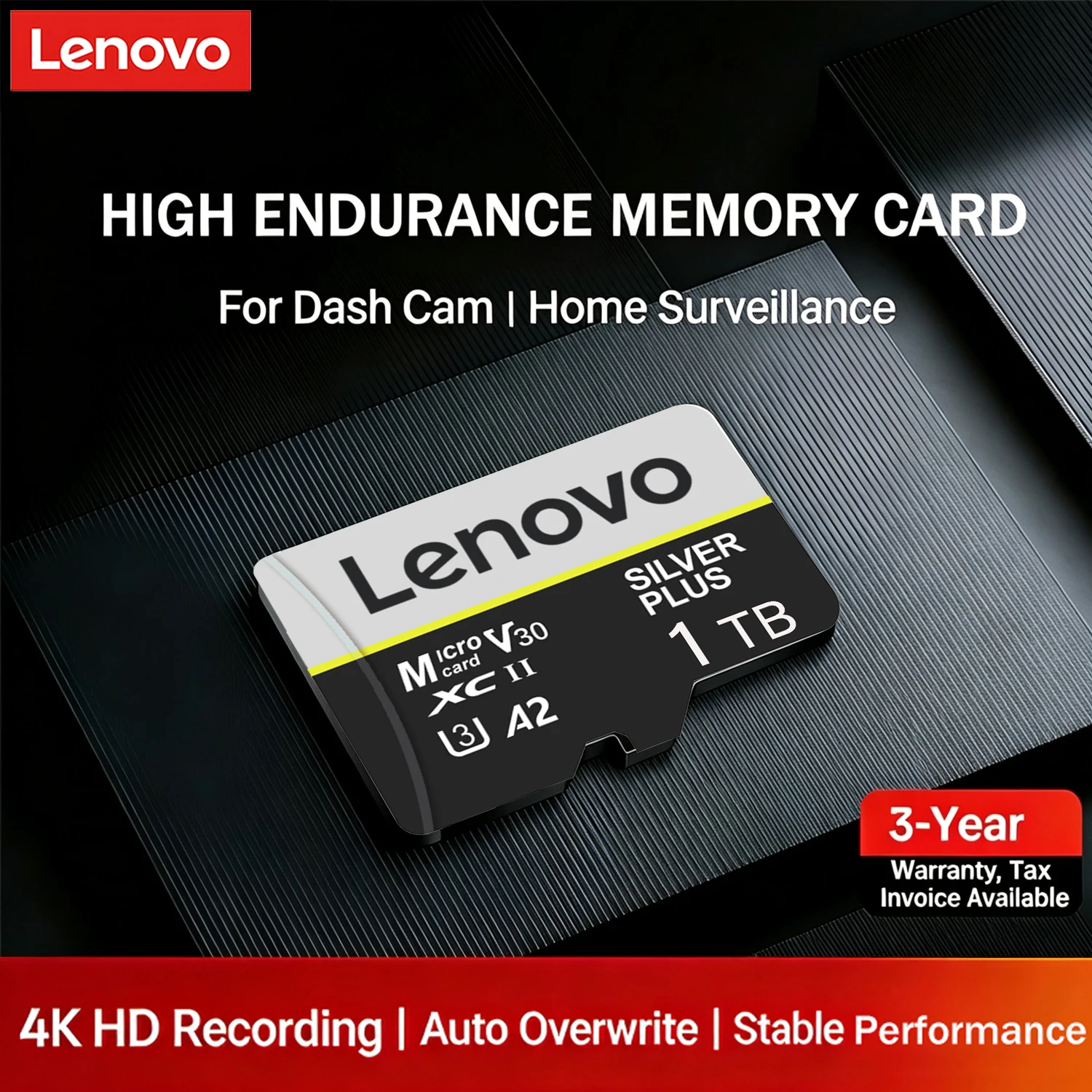 Lenovo Memory Card Micro SD Card High Speed TF Flash Card 64GB 128GB 256GB 512GB For Smartphone Camera Drone Cross-Use