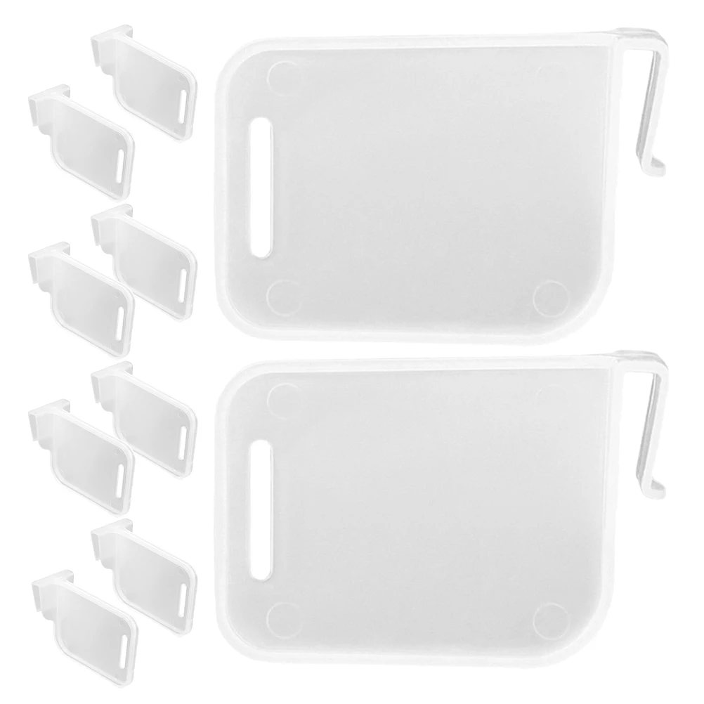 24 Pcs Compartment Partition Fridge Refrigerator Storage Divider White Plastic Container Separator Kitchen Facilities