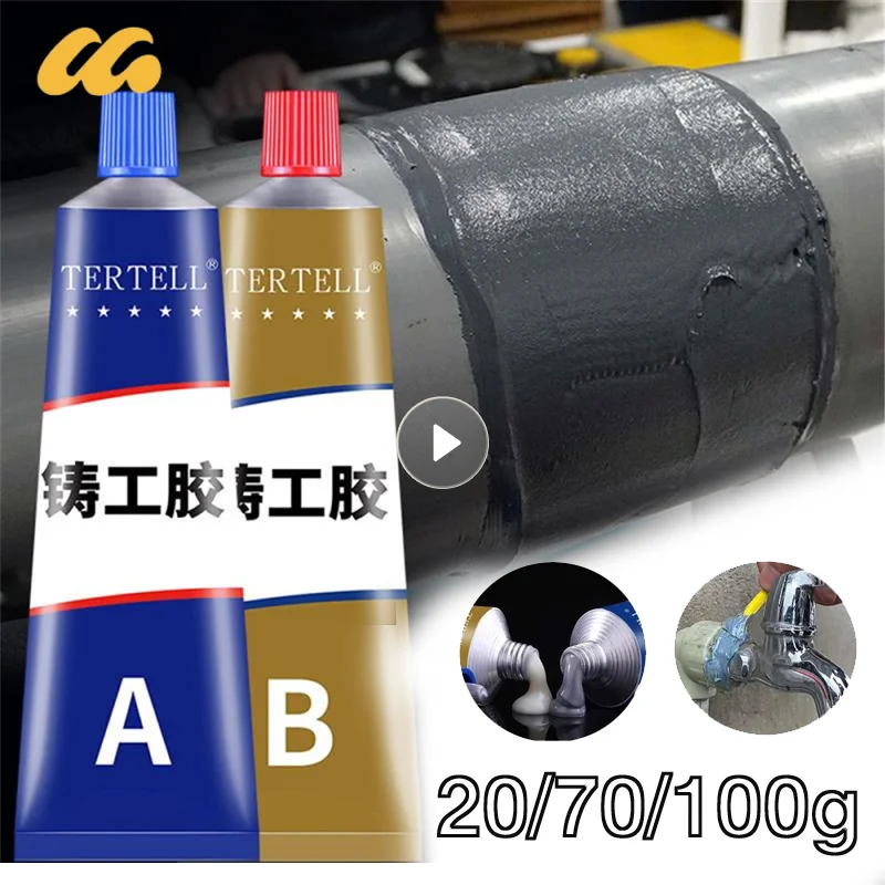 

Metal Repair Glue Casting AB Glue Cast Iron High Strength Repairing Adhesive Heat Resistance Cold Weld Industrial Repair Agent