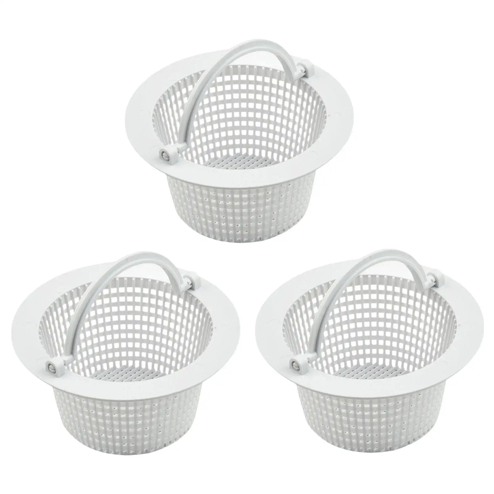 3x Pool Skimmer Baskets Pool Leach Baskest for Cleaning Grass in Ground Pool