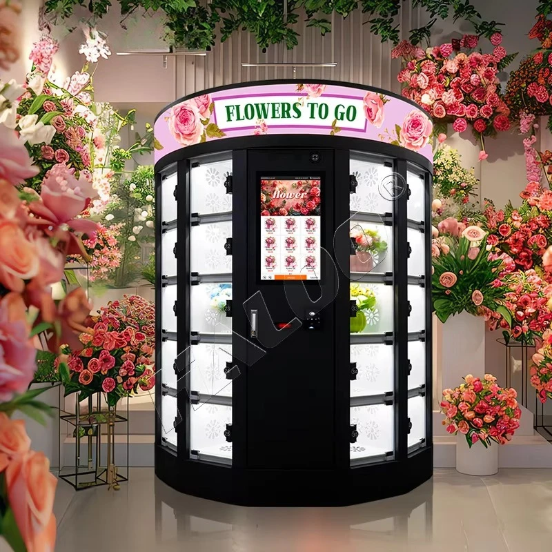 

Vending Machine Distributeur Automatique De Fleurs Self-service Floral Vending Machine Bouquet Flower Vending Machine