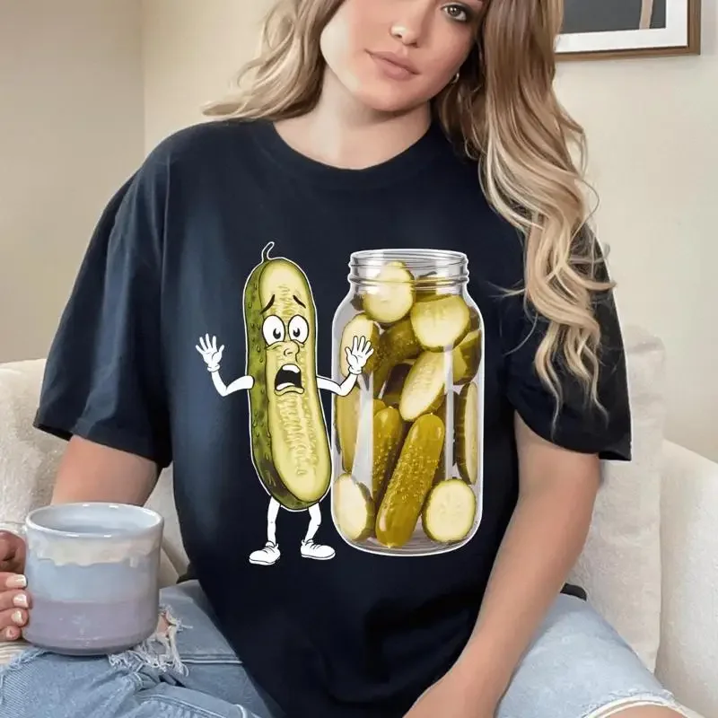 Pickled Cucumber T Shirt Pickle Lovers Meme Humorous Funny Vegetable