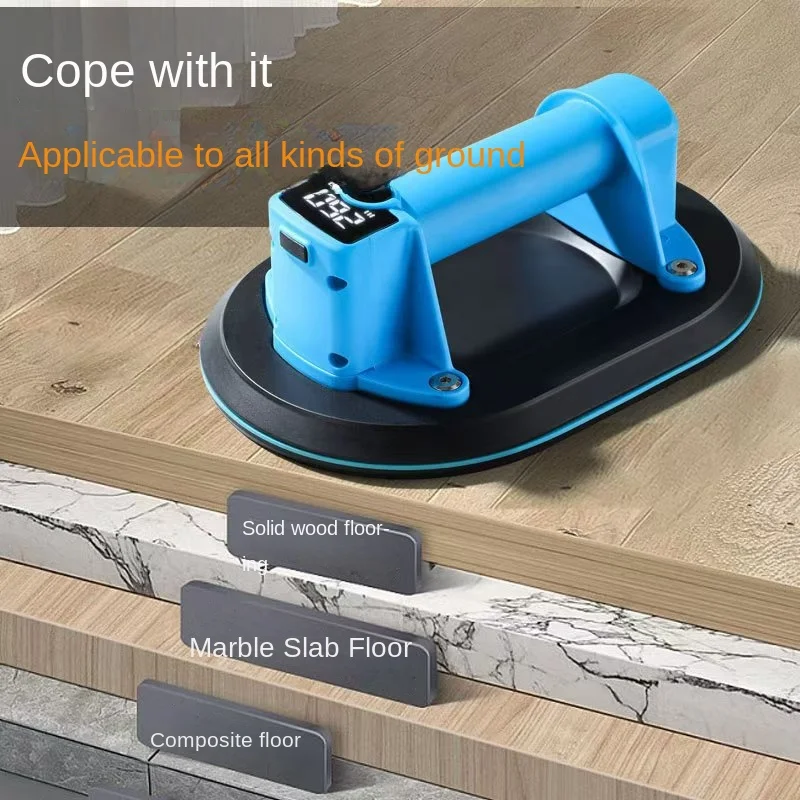 Potente elevador de vacío eléctrico con ventosa de vacío grande de vidrio para azulejos de cerámica de manipulación resistente