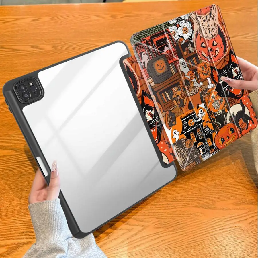 Case for Apple iPad Air 8 M2 M3 3 10th Gen 9th 12th Mini 7 6 5 Pro M4 13 2025 2026 11th with Pencil Slot Air 4/5/6th Flower