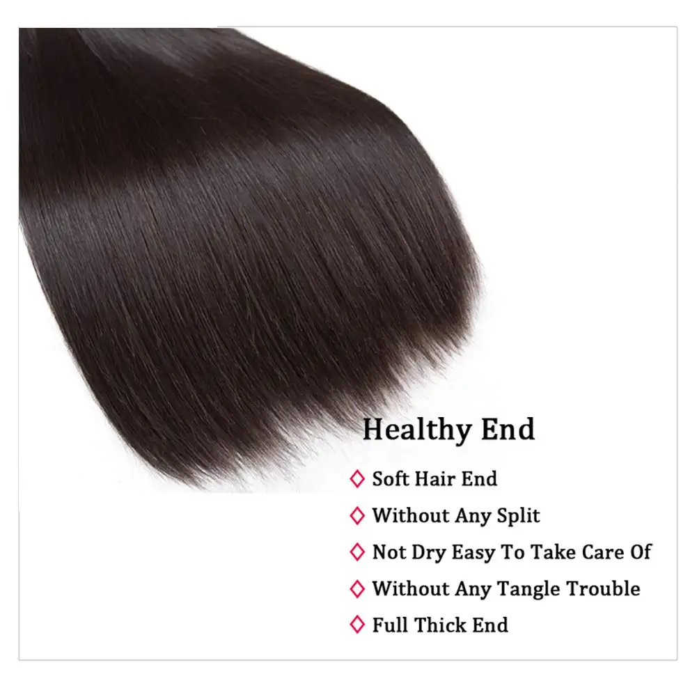 Прямые пучки человеческих волос 10-40 дюймов, пучки необработанных волос, 100% человеческие волосы, 3/4 шт., бразильские пучки волос для женщин, наращивание волос