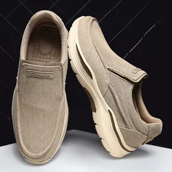 Men's Casual Shoes Canvas Breathable Loafers Men 2021 New Male Comfortable Outdoor Walking Shoes Classic Loafers Men Sneakers