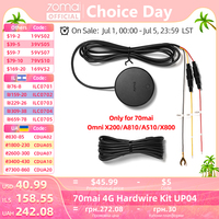 70mai 4G Hardwire Kit UP04 for 70mai A810 A510 X800 X200 LTE Module Remote Control Live Streaming Instant Alert 24 Parking Guard