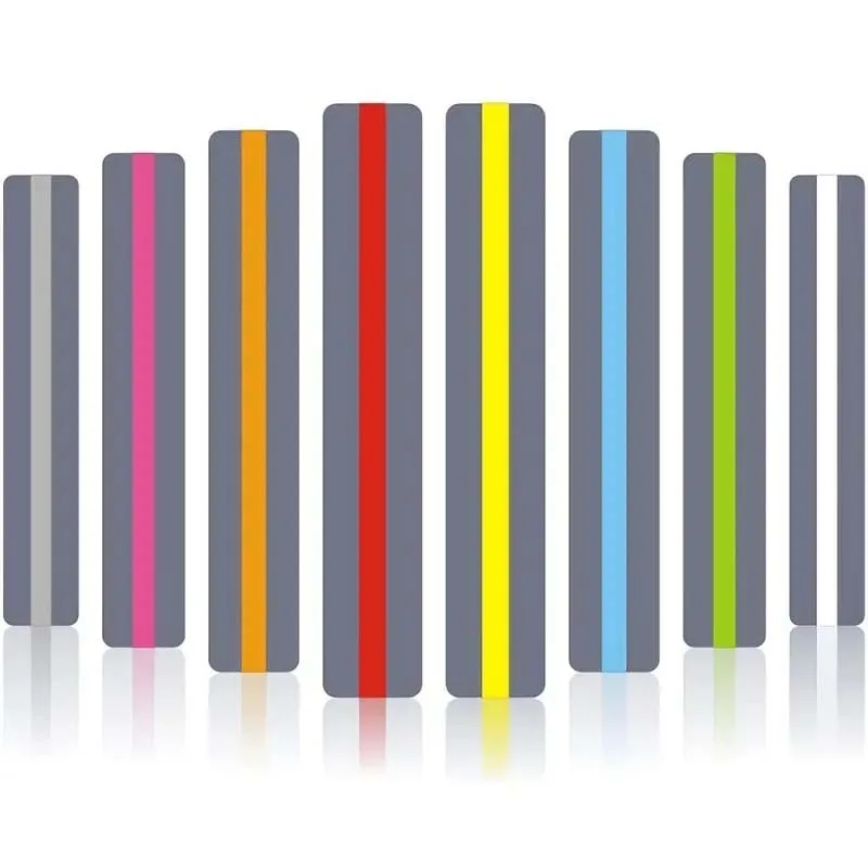 1-8Pcs Guided Reading Strips Highlight Strips Colored Overlay Highlight Bookmarks for Childre Assistant Study Accessoires Guide