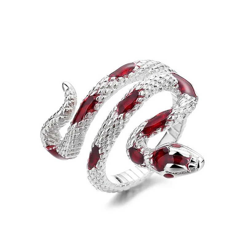 Anillos ajustables de serpiente entrelazada de Plata de Ley 925 para mujer, joyería de boda, venta al por mayor y