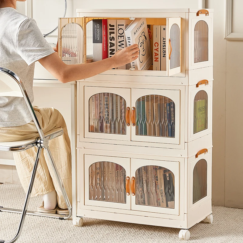 Multi-Function Plastic Collapsible Storage Boxes Bins Lids Closet Organizers And Storage Stackable Storage Cabinet For Home