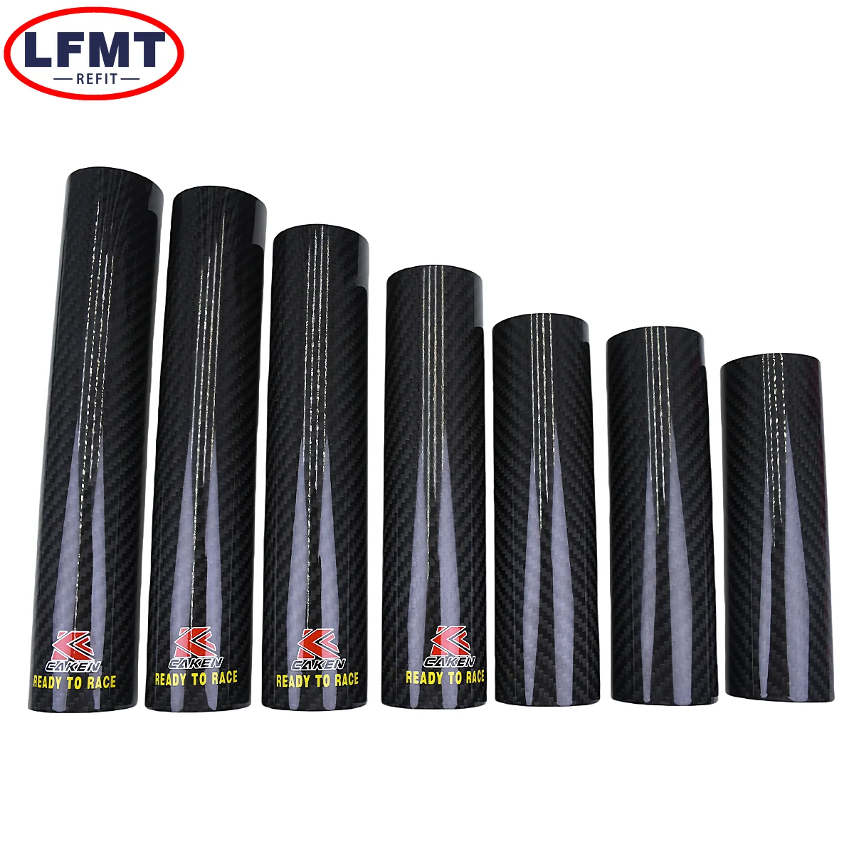 Motorcycle 160-260mm Front Fork Wraps Carbon Fiber Protectors For KTM Honda Yamaha Kawasaki Suzuki CRF CR YZF EXC SXF XC XCF XCW