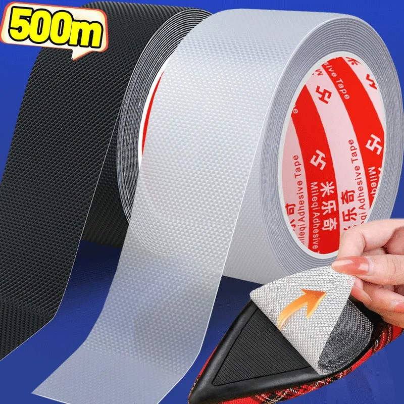 500cm White Black No-adhesive High Heel Sticker Women Rubber Pads Cushion Oxford Anti-Slip Heel Sole Protectors Shoe Accessories