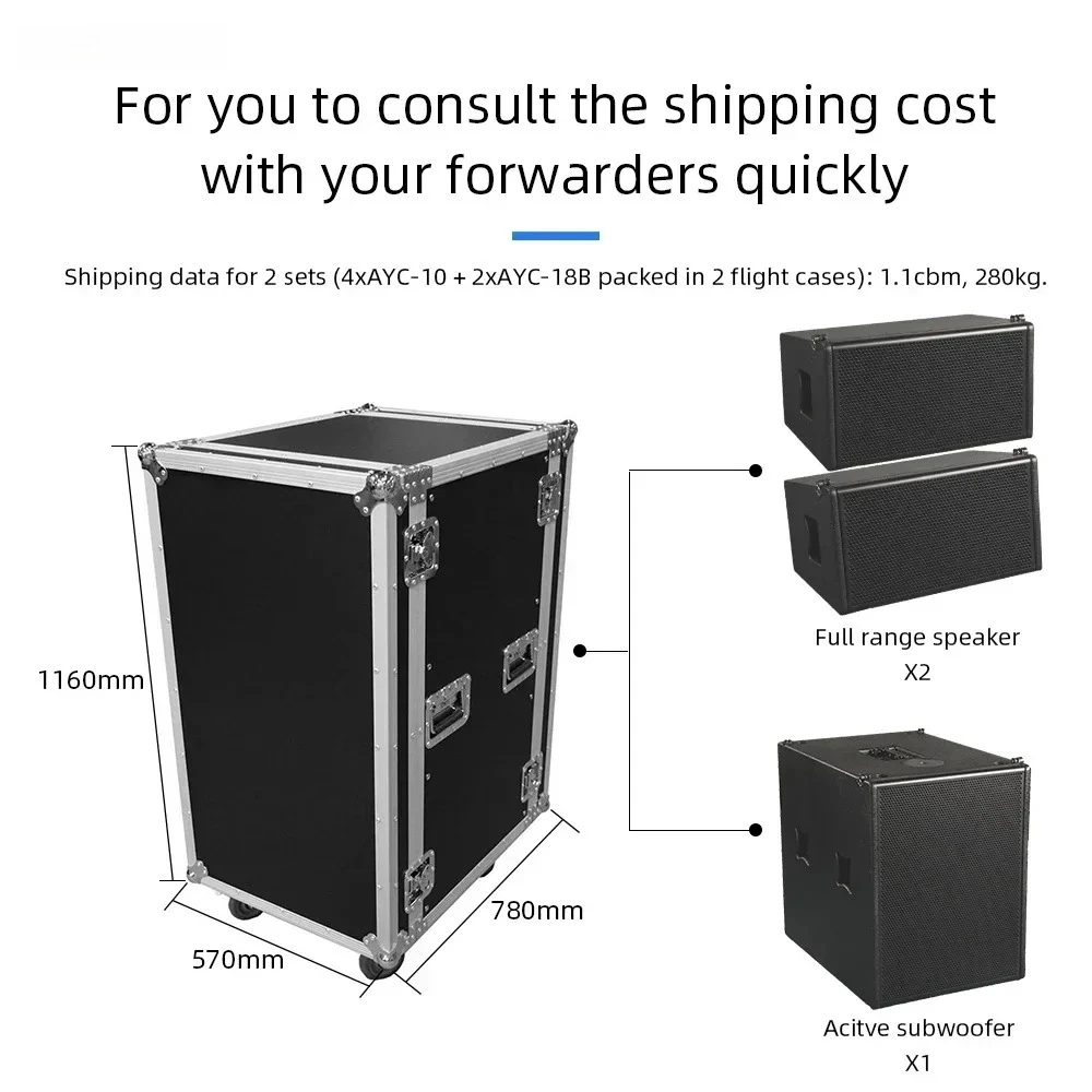 10 Inch Single Unit Line Array Loudspeaker Dual Active Passive Design For Outdoor Concert Indoor Venue Audio Reinforcement