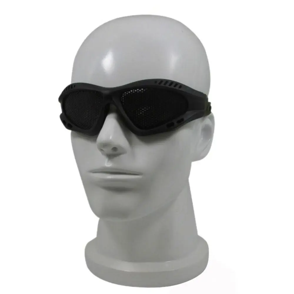 

Metal Mesh Protective Eyewear Eye Protection Safety Hiking Glasses Sand proof Comfortable Protective Glasses Travel