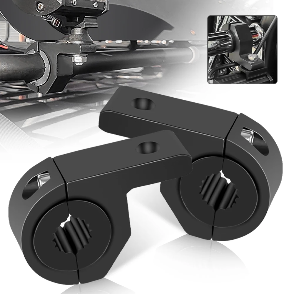 25–32mm Motorcycle LED Headlight Clamps Brackets Tube Clamp Mount Kit For Motorbike Spotlights Fog Light Accessories