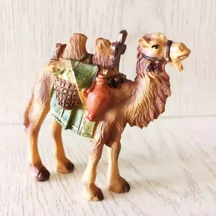 Handmade Painted Qatar Camel Resin Crafts Creative Home Decor Dubai United Arab Emirates Tourism Souvenir Gif
