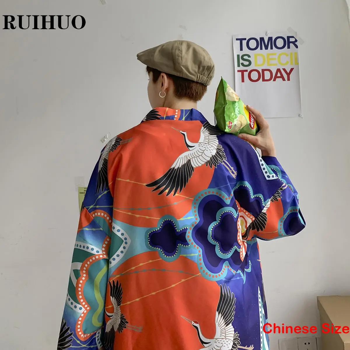 Kimono japonés con estampado de dragón para hombre, camisa y blusa, cárdigans de estilo asiático coreano, ropa Vintage, 5XL, verano 2023