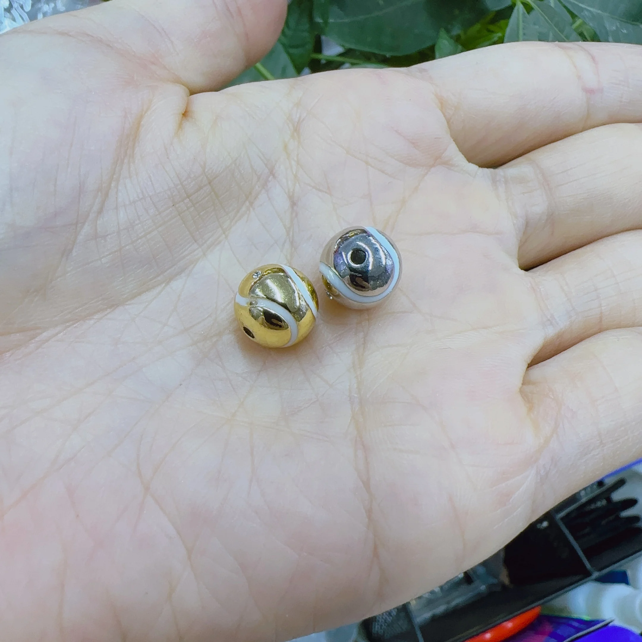 Football Basketball Rugby Basketball Ball Bead Spacer Sports Charms Metal Lanyary Beads For Jewelry Making Paracord Accessories