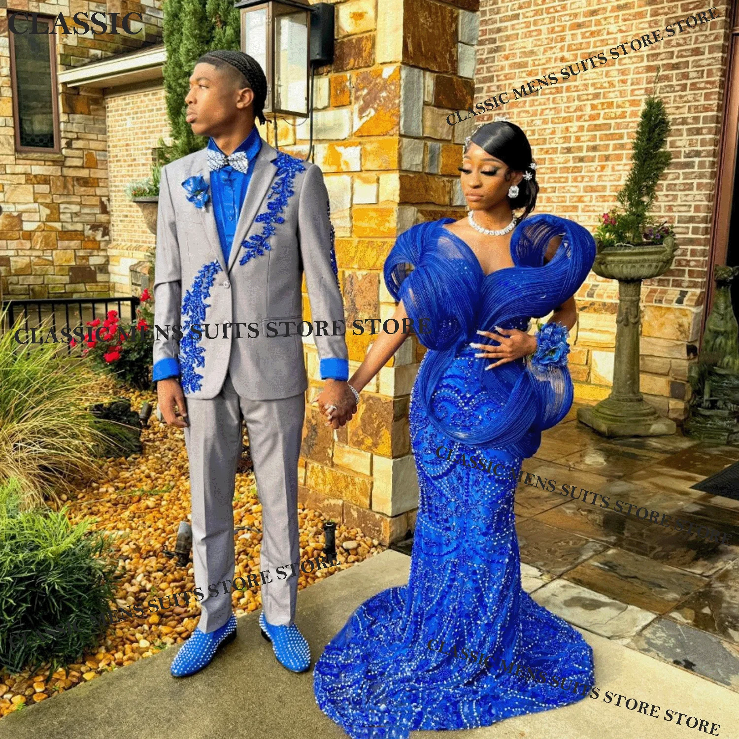 

Элегантный мужской костюм с пайетками и камнями для свадьбы, выпускного вечера, торжественных мероприятий, 2-х предметный комплект, смокинг, приталенный крой.