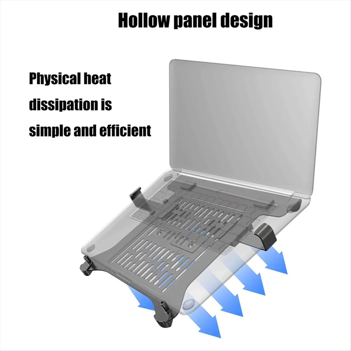 T35C New -2 Laptop Mount Tray Laptop Holder Arm Mount Vented Notebook Tray Expandable Clamps for 10-17Inch Notebook