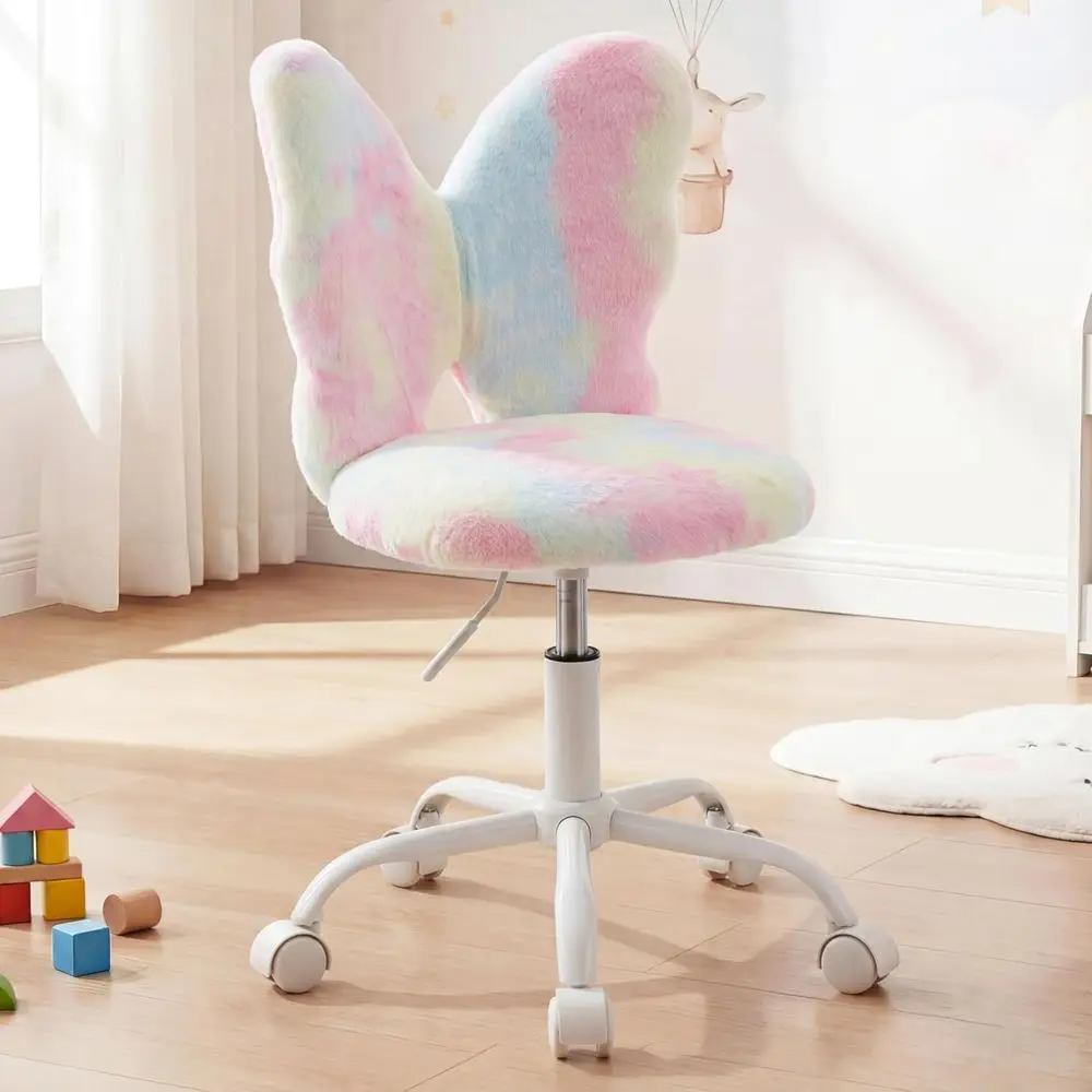 

Adjustable Kids Desk Chair for Girls, Study and Computer Use, Swivel Chair for Reading, Suitable for Home, Bedroom, School, and