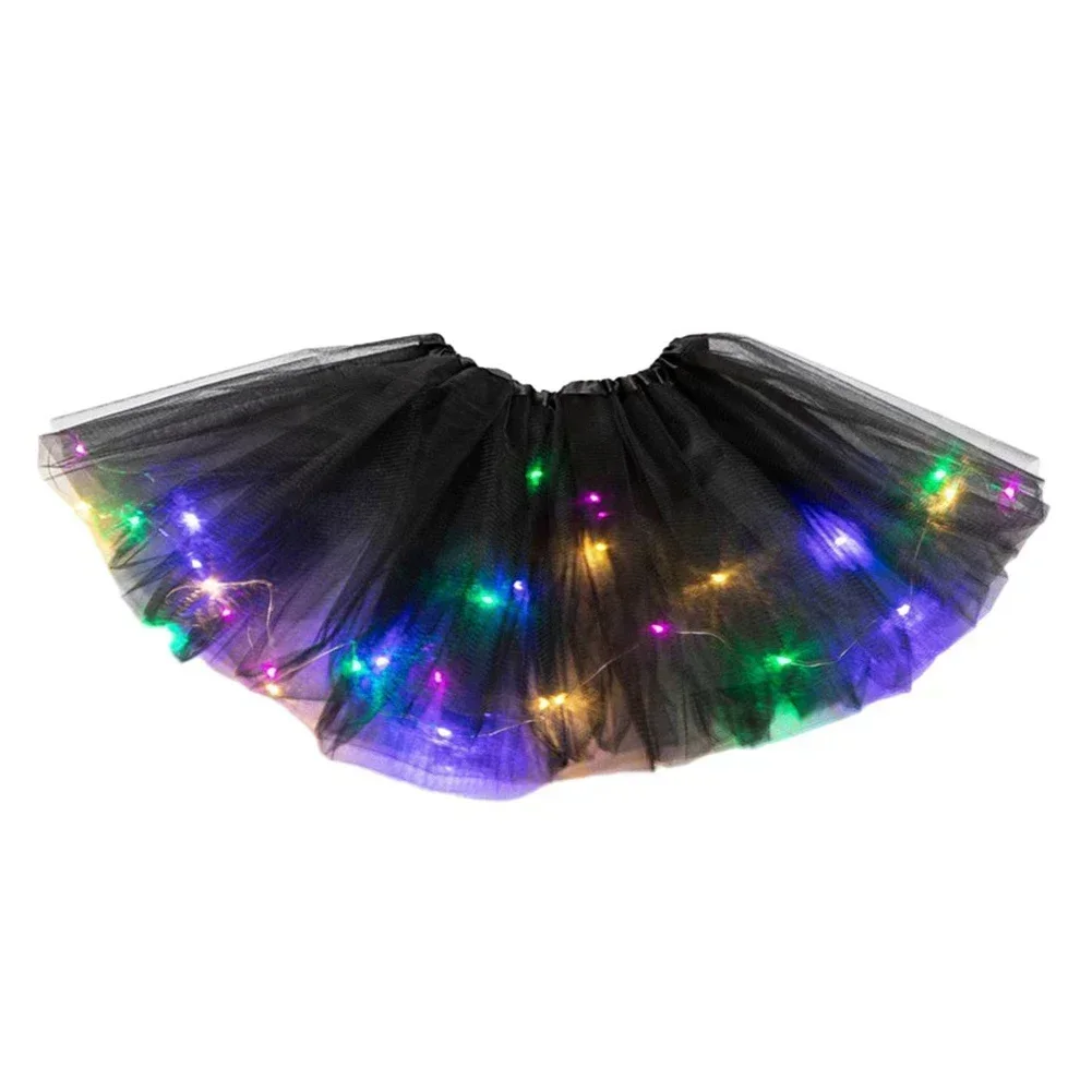 Skirt Women's Skirt Light Up Costume Polyester Fiber Short Dress Stars Elastic Waist Female Daily Comfy Fashion