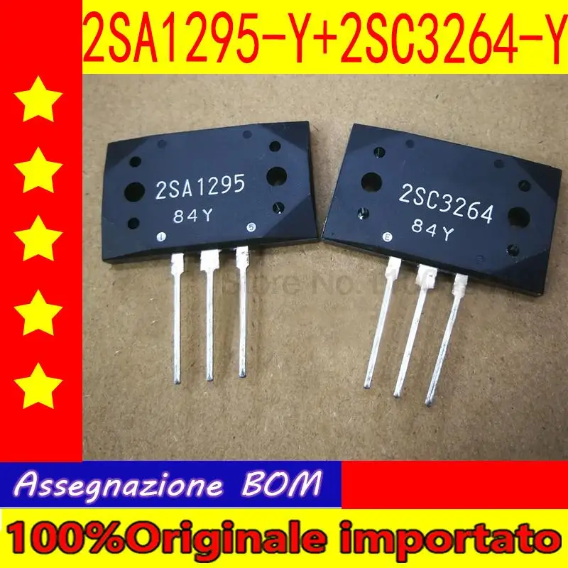 

2SA1295-Y 2SC3264-Y 2SA1295 2SC3264 2SA1295 MT-200 High power amplifier (1 pair)