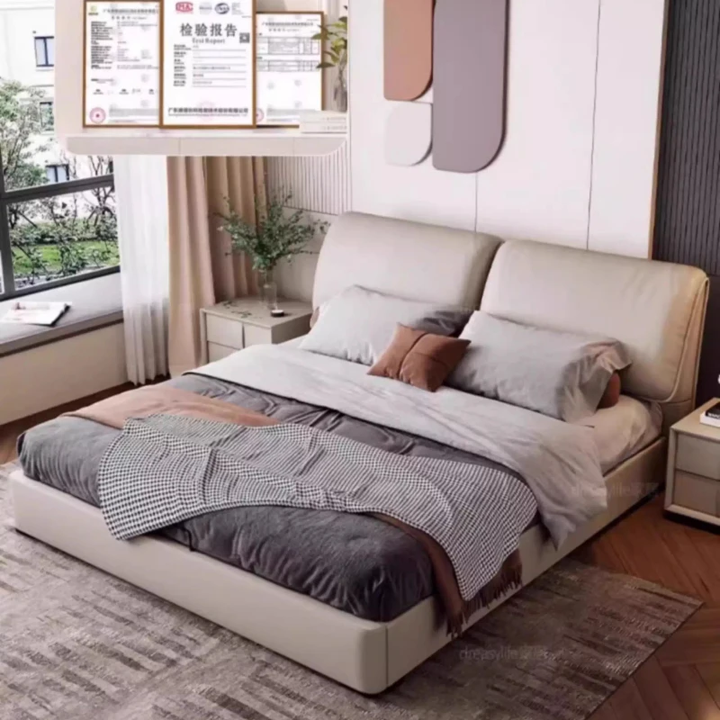 

Aesthetic Cabinets Beds Upholstered Nordic Storage Frame Bed Headboards Nightstands Camas Matrimoniales Home Accessories