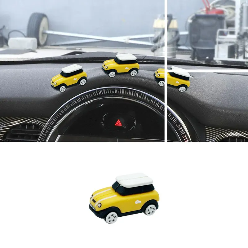 Creative Auto Model Ornaments Dashboard Navigation Screen Sticker Decor For Mini Cooper R55 R56 R60 R61 F54 F55 F56 F60