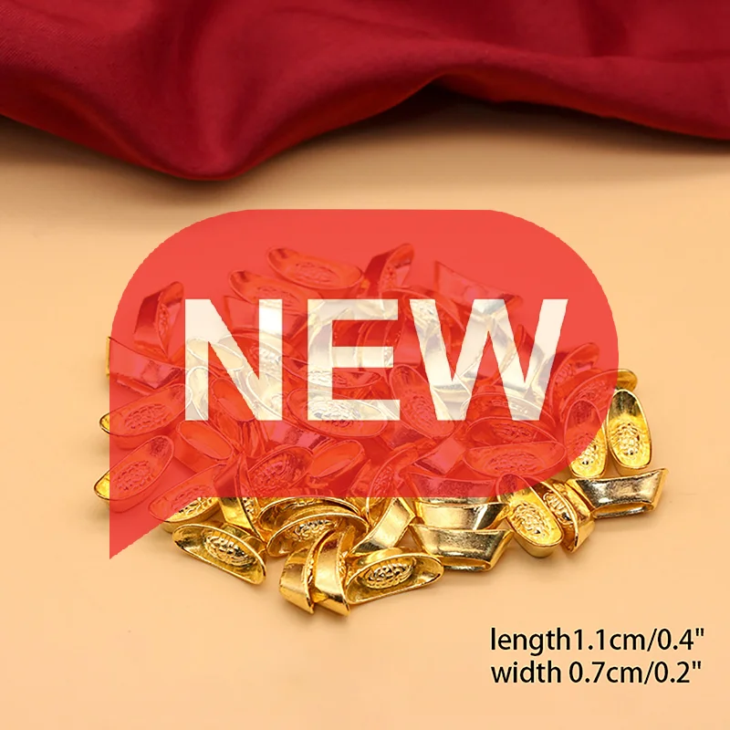 Удача-и-процветание-10-шт-золотые-статуи-новогодний-декор-слиток-из-чистого-золота-Юань-Бао-китайский-орнамент