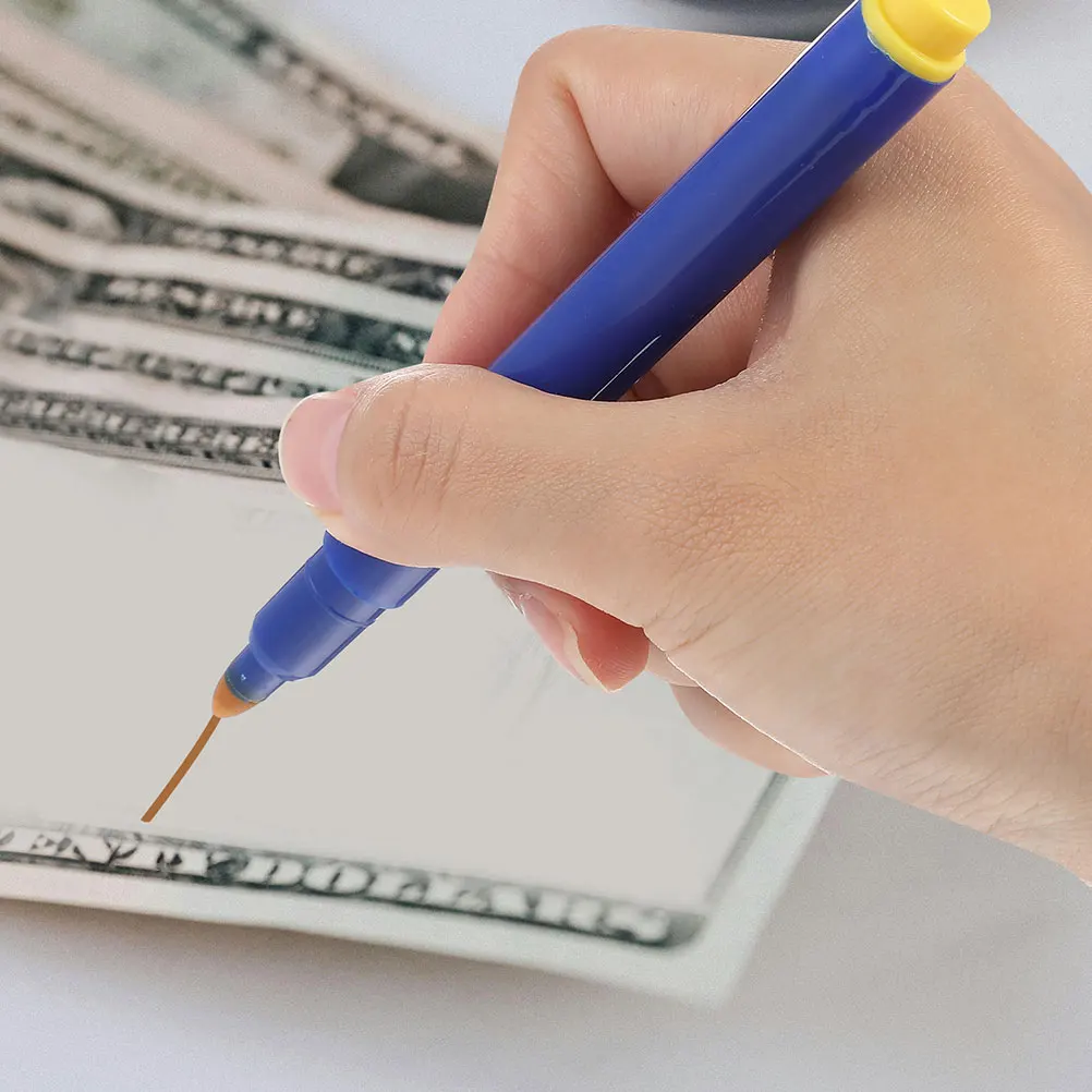 5 Pcs Counterfeit Money Water-based Pen Pp Plastic Bill Marker Checker