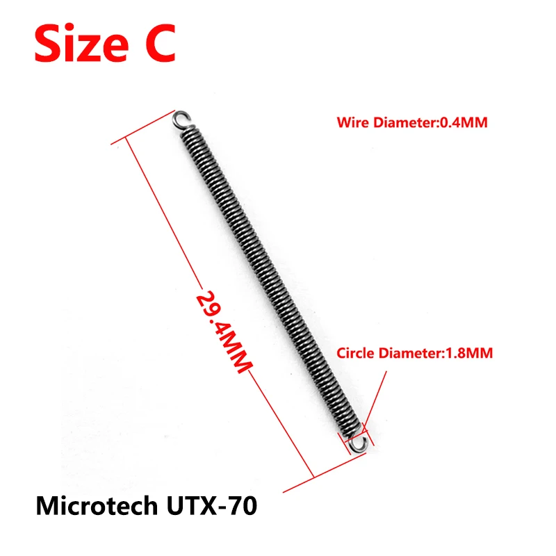 15 pz 3 dimensioni coltello molle di tensione accessori interruttore per Microtech UT Ultratech coltelli OTF UTX70 UTX85 dilier Delta Troodon DIY