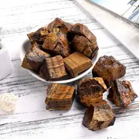 Natural Tiger Eye Raw Stone Rough Quartz Crystal Reiki Healing Rock Mineral Specimen Aromatic Diffusion Mineral Garden Specimens 4