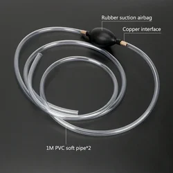 High Quality New Replacement Accessories Hand Siphon Pump Fuel Transfer Diesel Easy Use Liquid PVC Portable Pump Tool