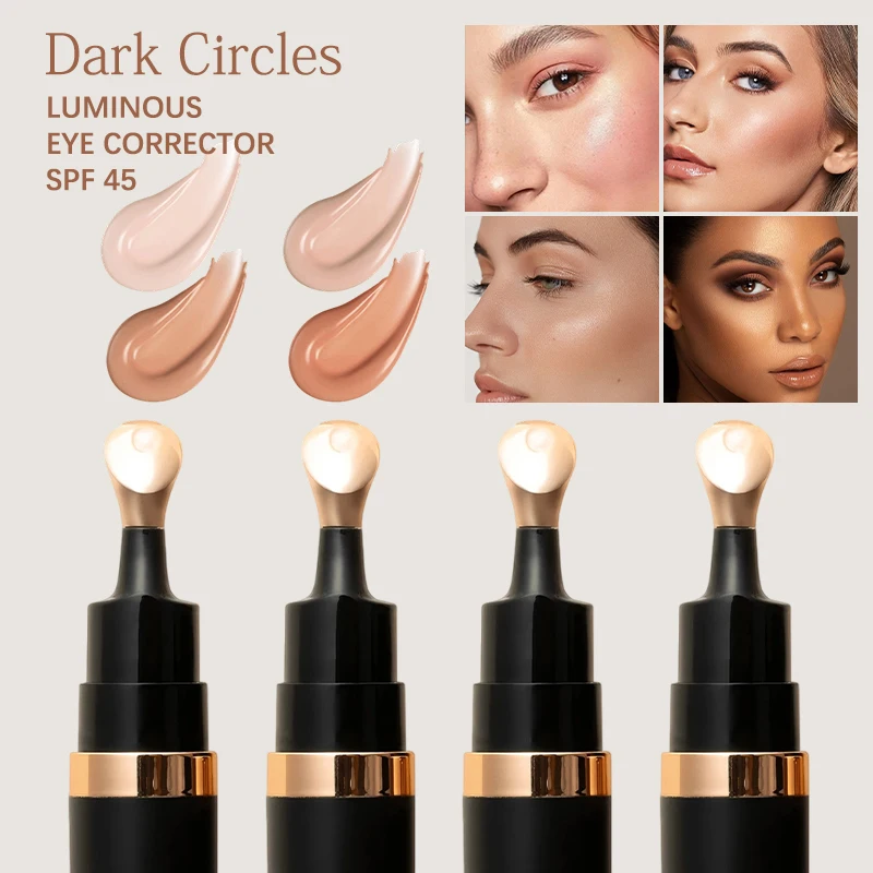 Korektor do oczu 4 Color Luminous Eye Concealer rozjaśnia, kryje cienie pod oczami, korektor w płynie do makijażu.