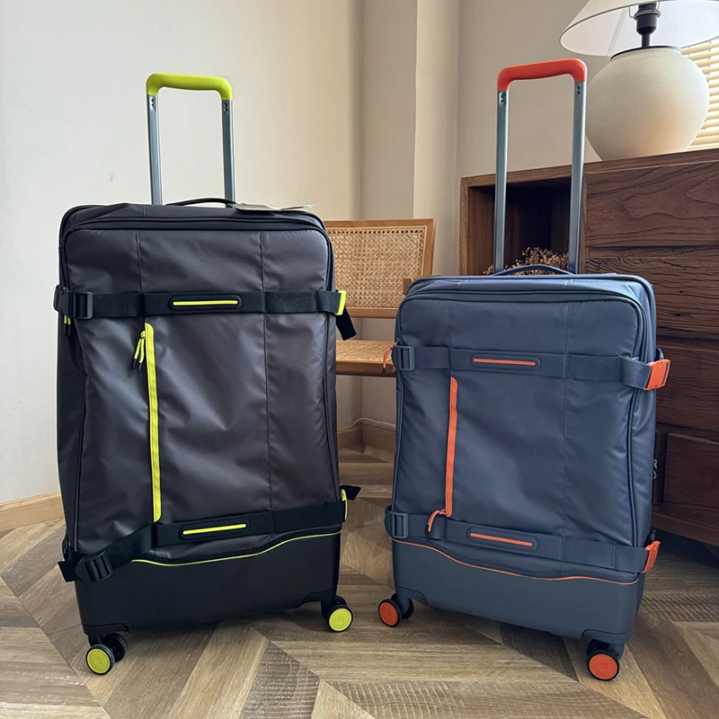 

Экспортный сверхлегкий бесшумный чехол с ручкой из ткани Оксфорд, водонепроницаемый чемодан с поворотным колесом, дорожный чемодан в клетку 28 дюймов, модный для бо