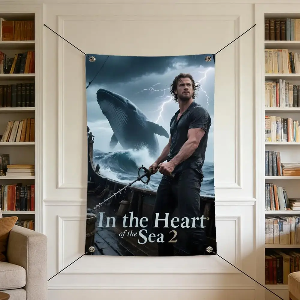 Movie H-Heart of the Sea Flags Flags are suitable for outdoor camping, live streaming, music festivals, home décor, and parties