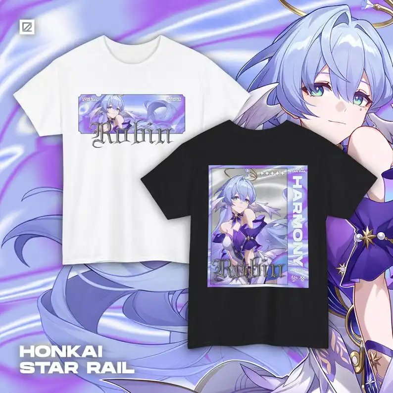 Robin Themed Streetwear Shirt, Honkai Star Rail, HSR, Otaku, Unisex tee, Anime, Apparel, Gamer Merch, Cotton Tee, Great for Gift