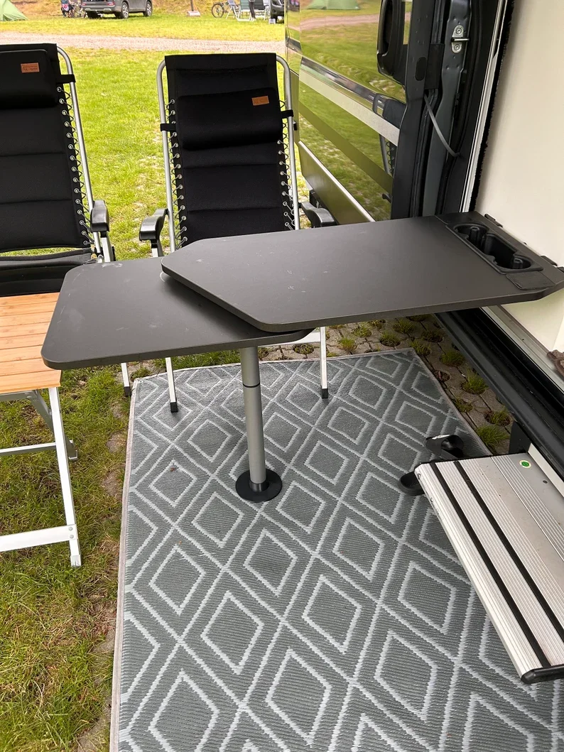 Black Rv Table Leg Protector Pipe Diameter 50 Mm Seat Warp 14 Cm Suitable For Rv Camper Table Leg Protection Accessories