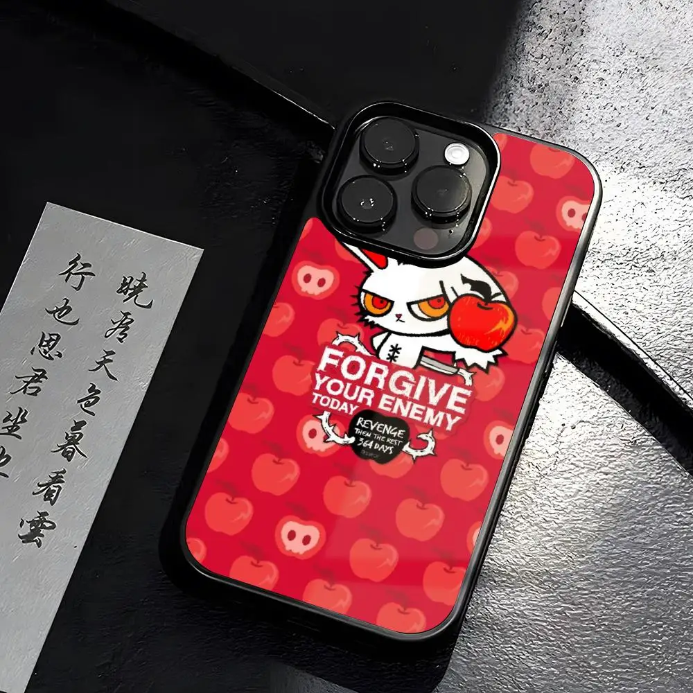 Bloody Bunny Phone Case PC+TPU For IPhone 15ProMax 13 11 12 14 Pro Xs Max Mini Xr X 7 8 6 6s Plus Cover