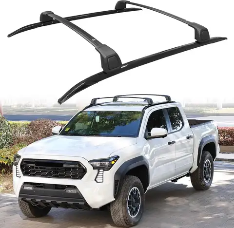 Geschikt voor 2024-2025 Toyota Tacoma dubbele cabine imperiaal zijrails en dwarsbalken