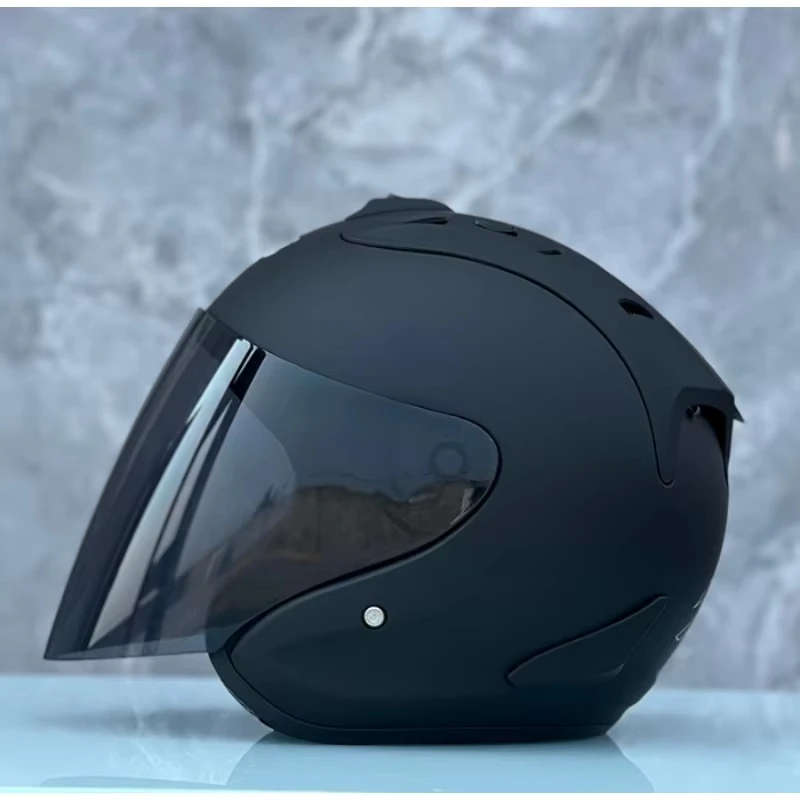 Ram4 Matte Black Half Helmet Men and Women Motorcycle Off-Road Summer Helmet Downhill Racing Mountain Cross Casco Capacete