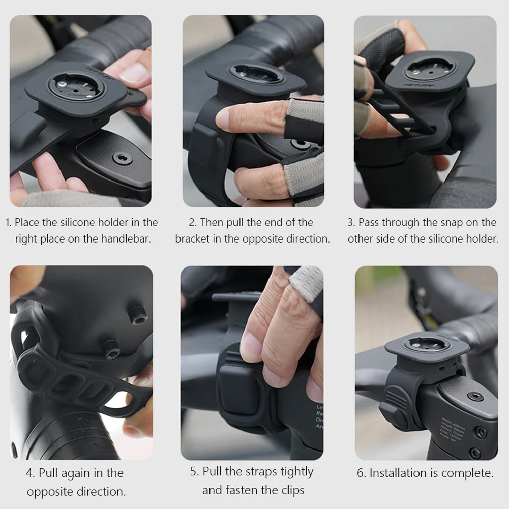 for GUB 630 Silicone Bicycle Computer Mount for Garmin Bryton Road MTB Bike Handlebar Radar Tail Light Support Extension Bracket view 5